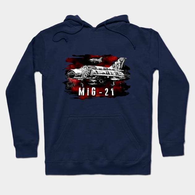 Mig-21 Hoodie by aeroloversclothing